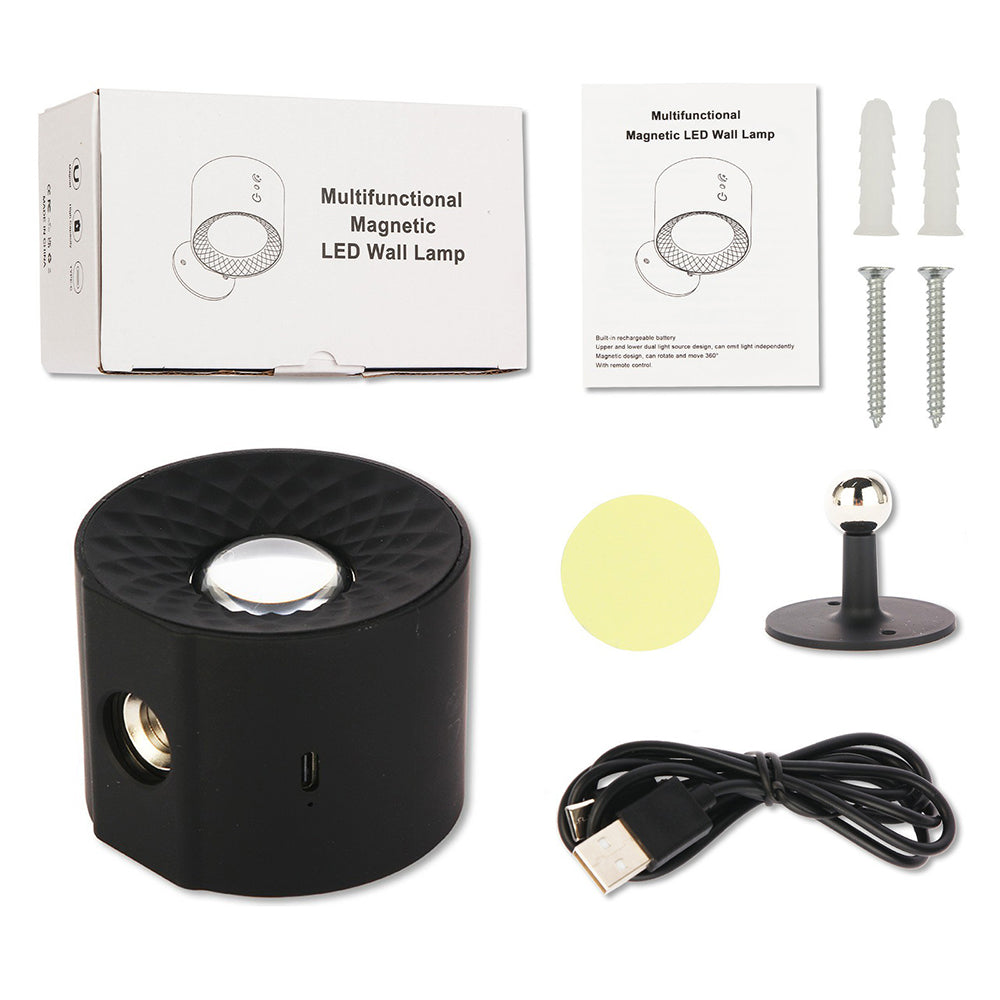 BD01 Multifunctional Dimmable Magnetic LED Wall Lamp with Remote Control BD01 Multifunctional Dimmable Magnetic LED Wall Lamp with Remote Control